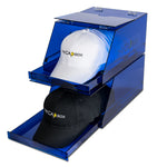 The L.A. Purple Glasshouse CapBox Transparent Hat Rack Stackable Baseball Cap Storage
