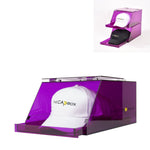 (Out Of Stock) The L.A. Purple Glasshouse CapBox Transparent Hat Rack Stackable Baseball Cap Storage