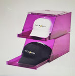 The Pink Glasshouse CapBox Transparent Hat Rack Stackable Baseball Cap Storage