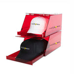 (Out Of Stock) The L.A. Purple Glasshouse CapBox Transparent Hat Rack Stackable Baseball Cap Storage