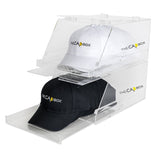 (Out Of Stock) The L.A. Purple Glasshouse CapBox Transparent Hat Rack Stackable Baseball Cap Storage