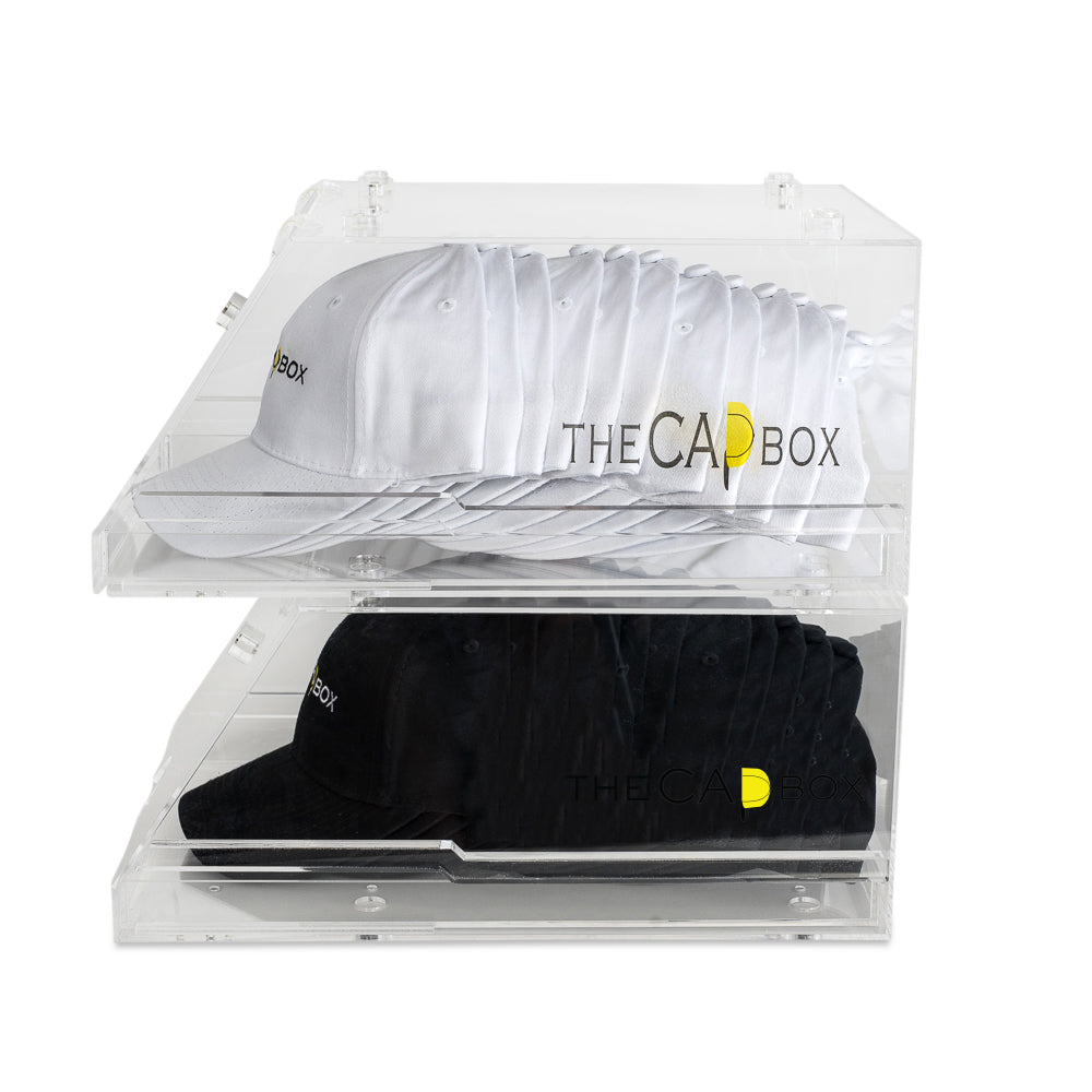 (Out Of Stock )The Clear Glasshouse CapBox Hat Rack Stackable Baseball ...