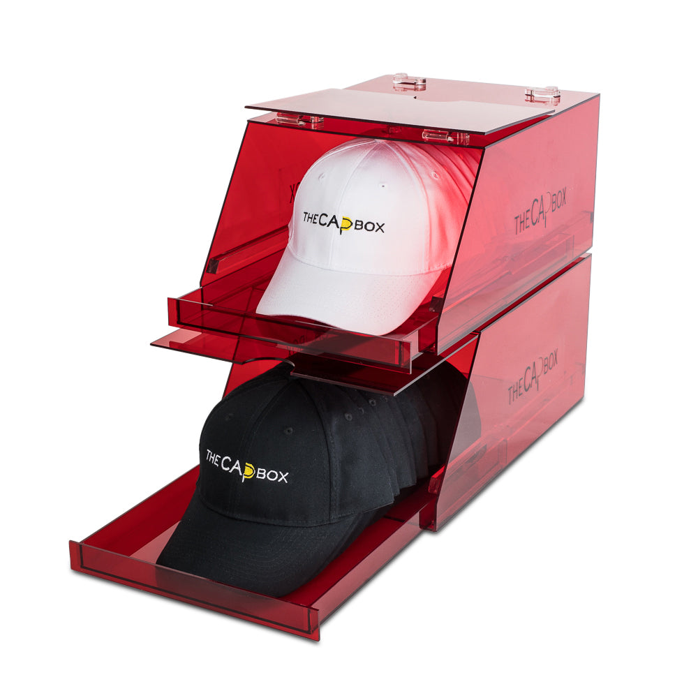 (Out Of Stock )The Clear Glasshouse CapBox Hat Rack Stackable Baseball ...