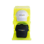 (Out of Stock) The Neon Yellow Glasshouse CapBox Transparent Hat Rack Stackable Baseball Cap Storage