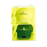 (Out of Stock) The Neon Yellow Glasshouse CapBox Transparent Hat Rack Stackable Baseball Cap Storage